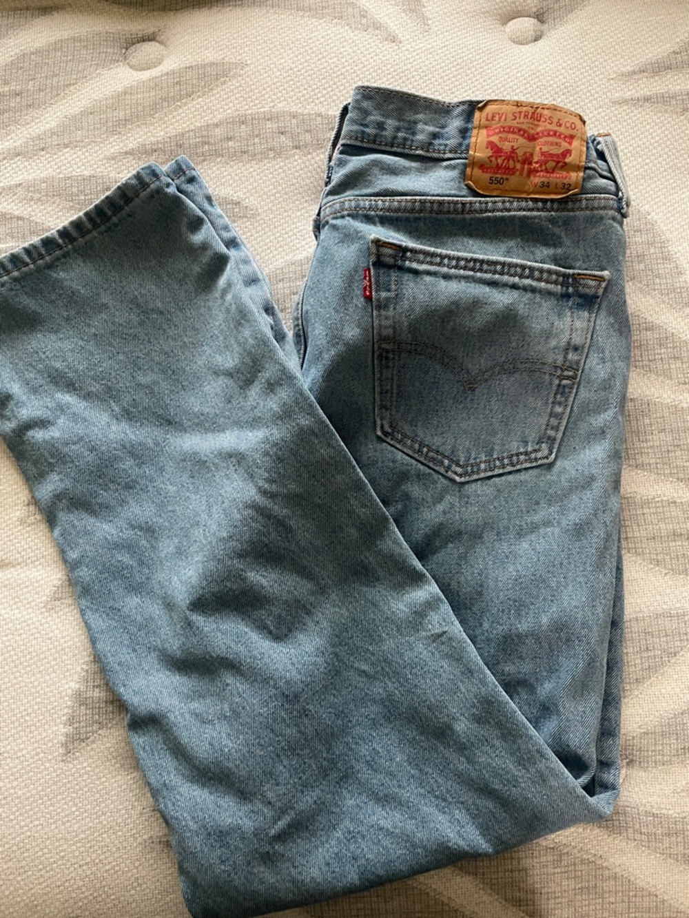 Levi's Men's Light Blue Straight Leg Jeans